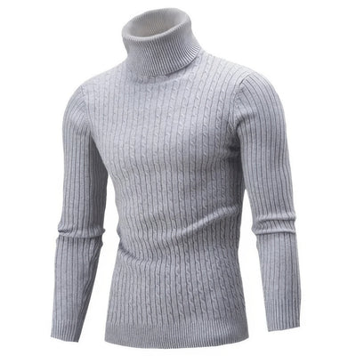 Ignatius | Men's Ribbed Knit Turtleneck Sweater