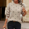 Fern - Women's Dotted Pattern Knitted Sweater