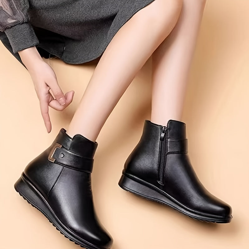 Millicent - Women's Buckle Strap Ankle Boots