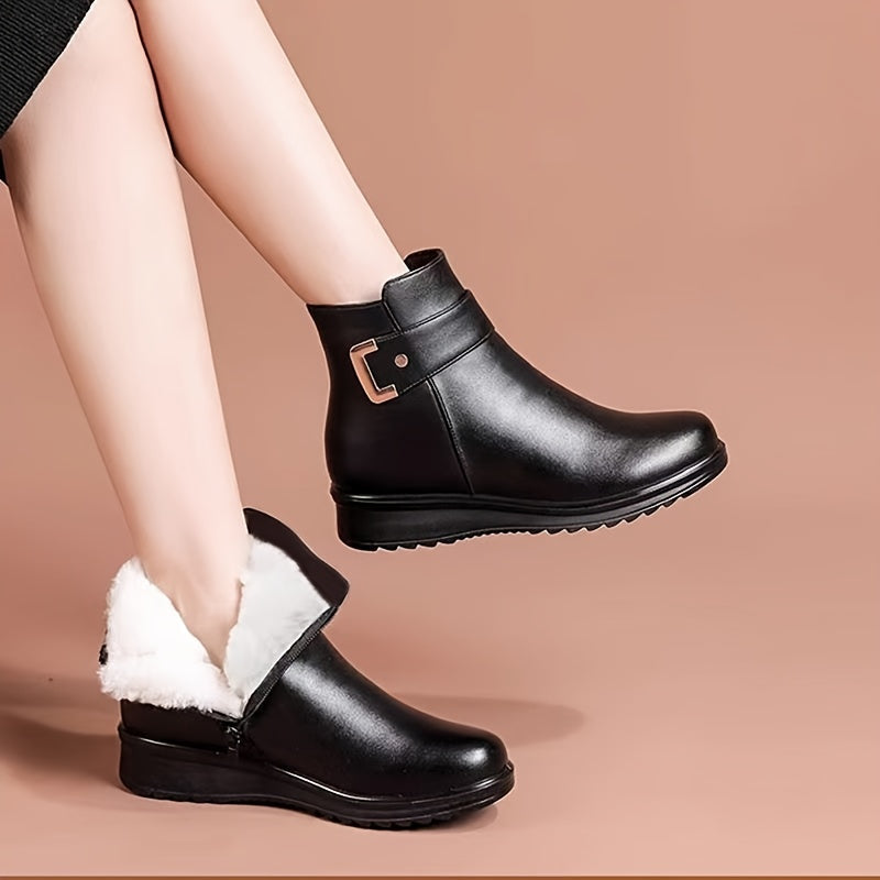 Millicent - Women's Buckle Strap Ankle Boots