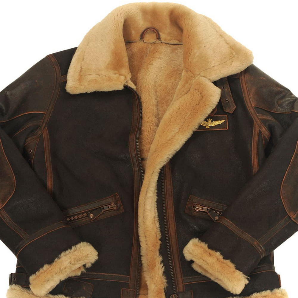 Asher - Men's Aviator Flight Leather Jacket