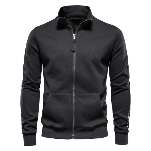 Merrick - Men's Stand-Collar Zip Sweater