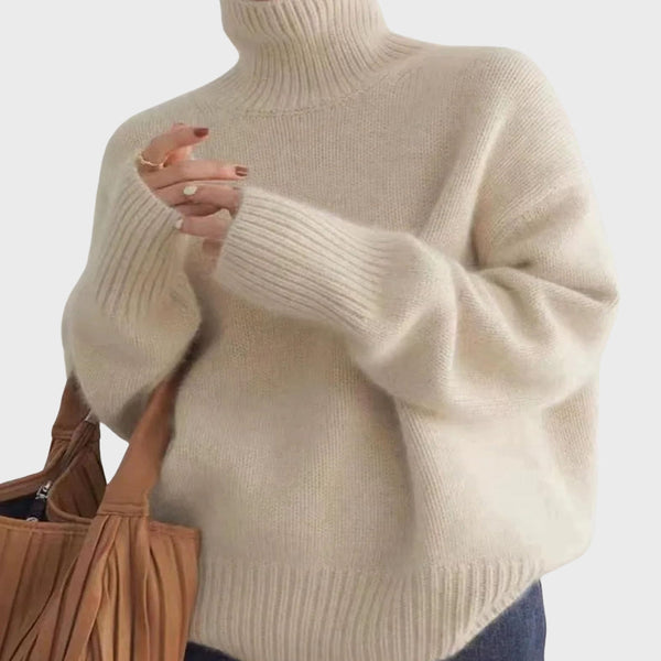 Giselle - Women's Warm Brushed Turtleneck Sweater