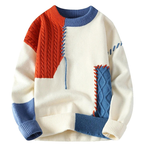 Ferdinand - Men's Colorblock Patchwork Sweater