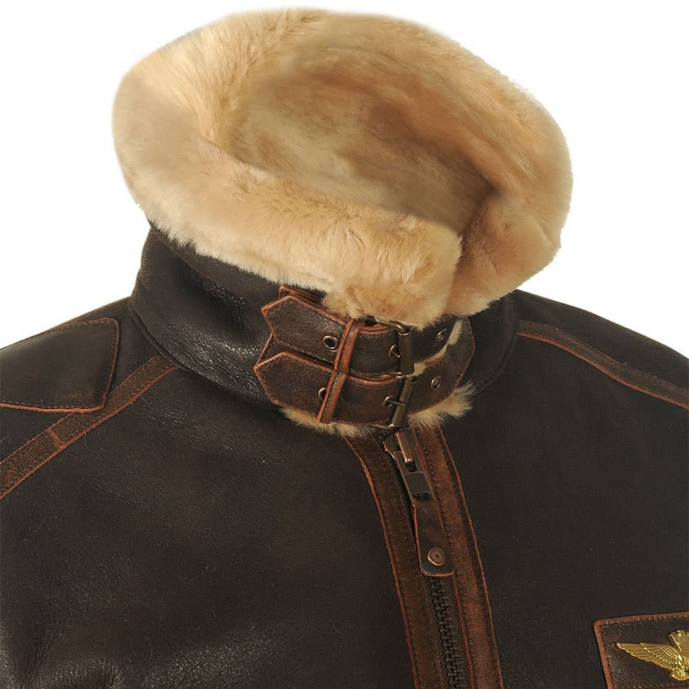 Asher - Men's Aviator Flight Leather Jacket