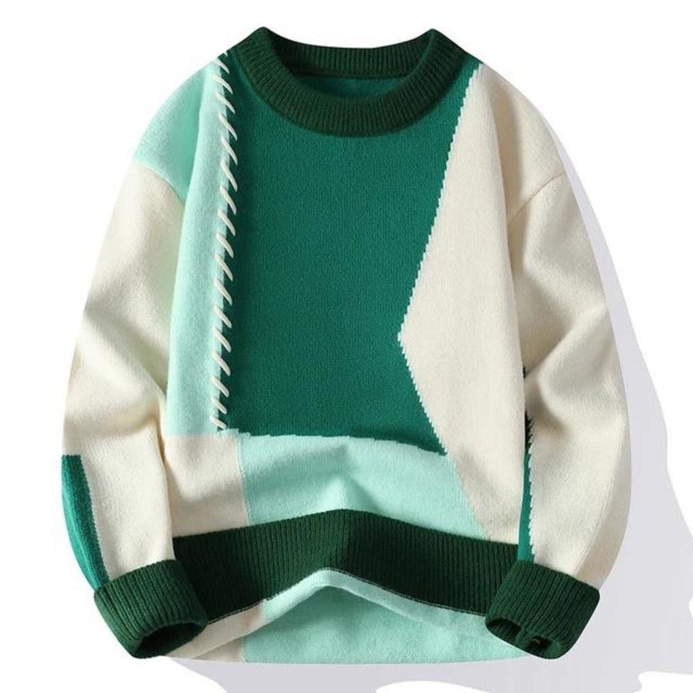 Ferdinand - Men's Colorblock Patchwork Sweater