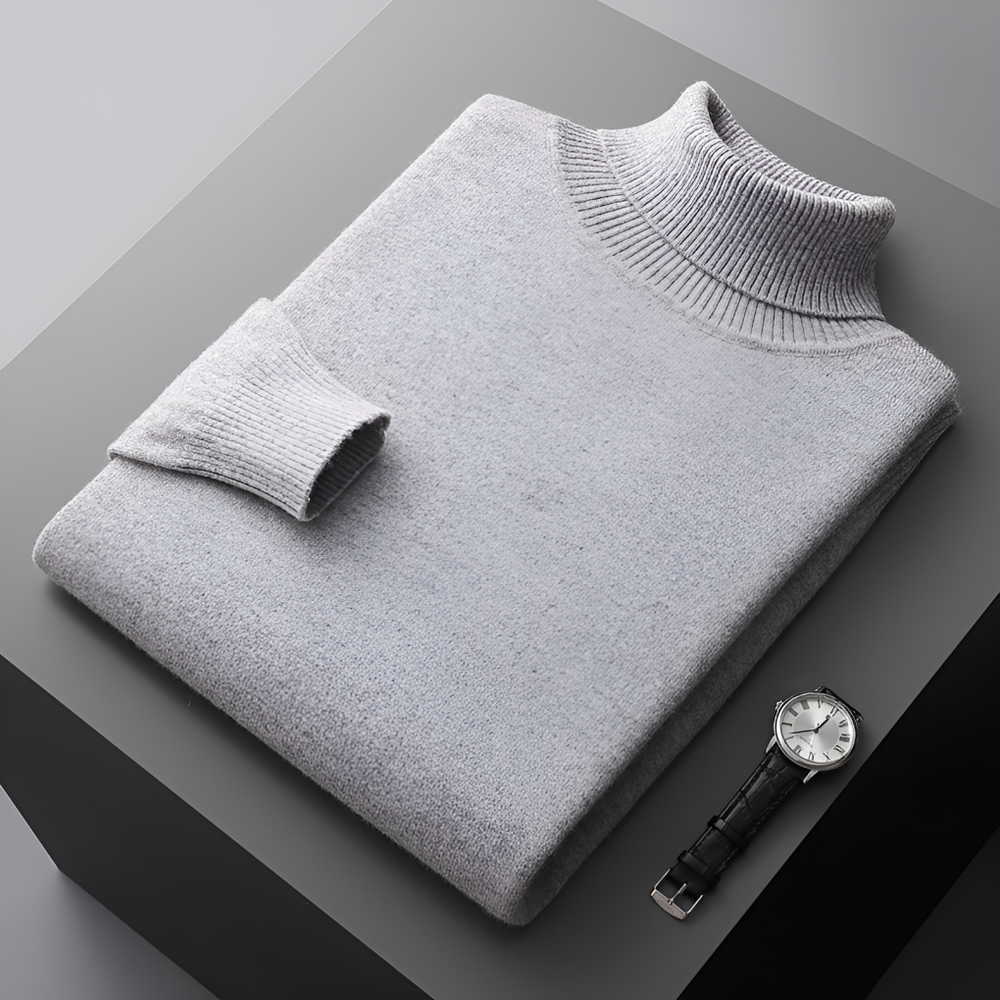 Horace - Men's Soft Cashmere-Blend Turtleneck Sweater