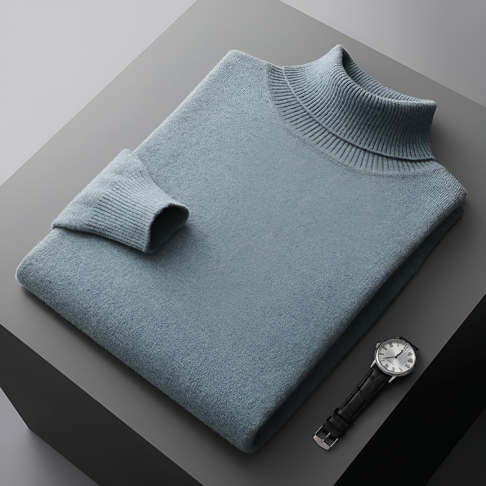 Horace - Men's Soft Cashmere-Blend Turtleneck Sweater