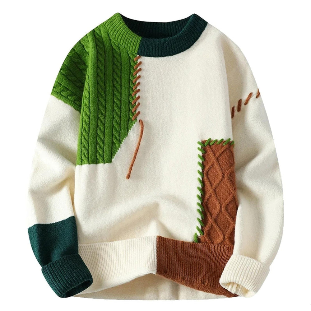 Ferdinand - Men's Colorblock Patchwork Sweater