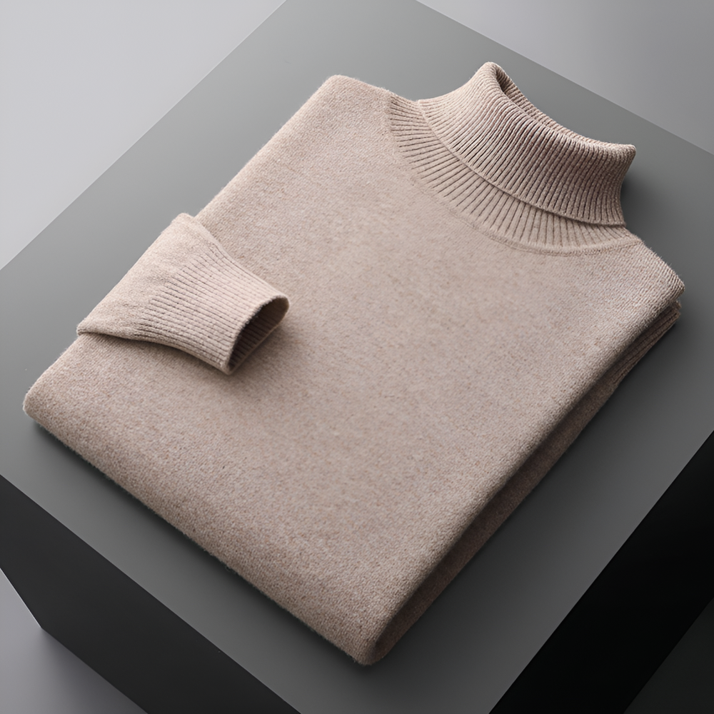 Horace - Men's Soft Cashmere-Blend Turtleneck Sweater