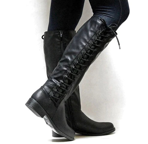 Paloma - Women's Tall Lace-Up Winter Knee Boots