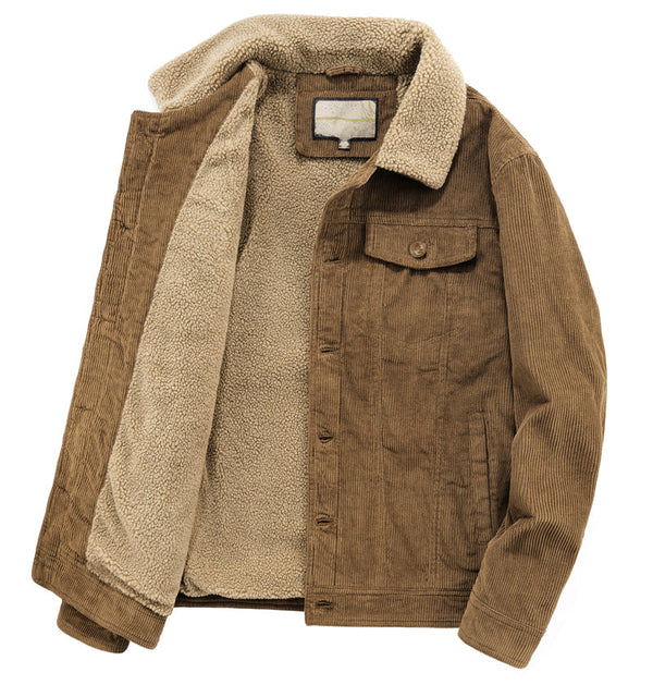 Percival - Men's Sherpa Collar Fleece Jacket
