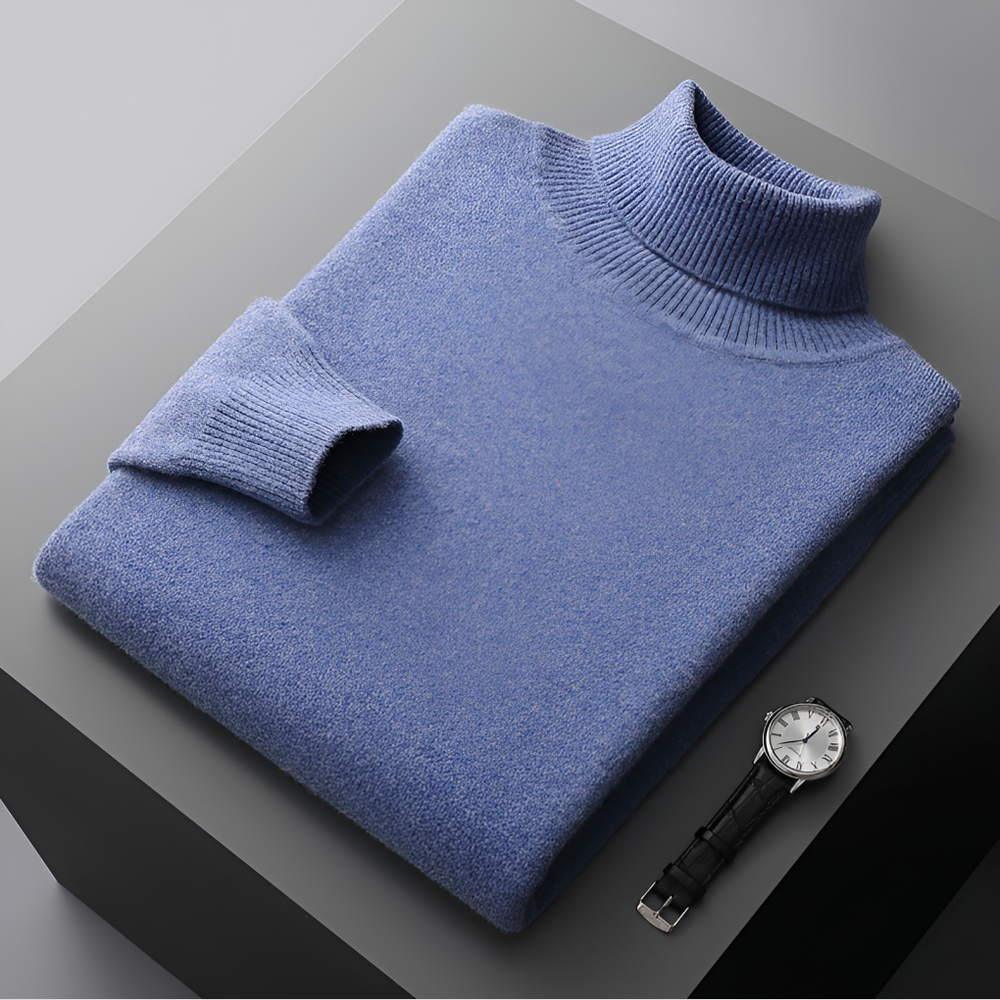 Horace - Men's Soft Cashmere-Blend Turtleneck Sweater