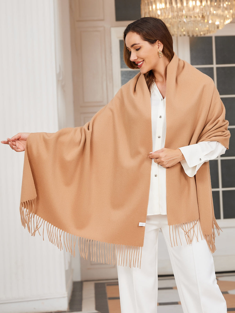 Simone - Women's Fine Wool-Blend Scarf