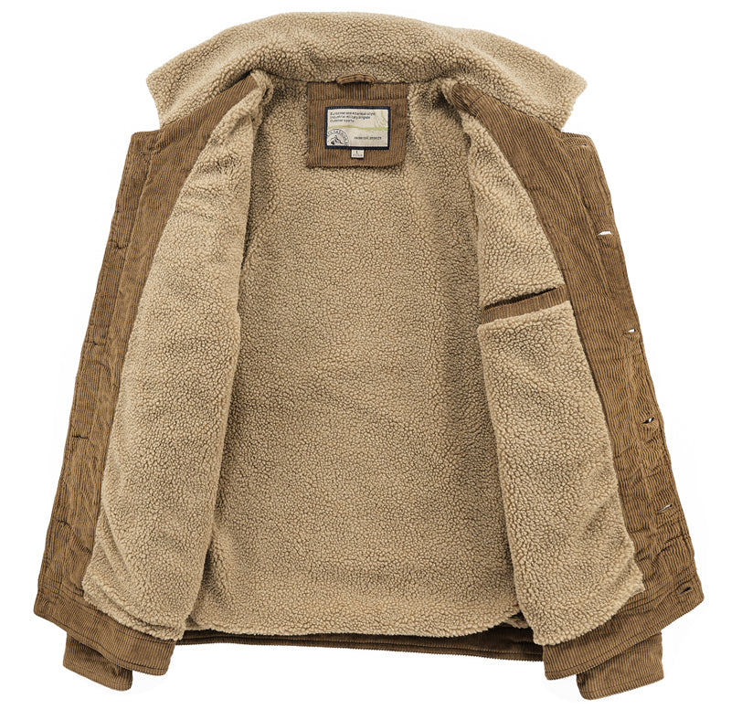 Percival - Men's Sherpa Collar Fleece Jacket
