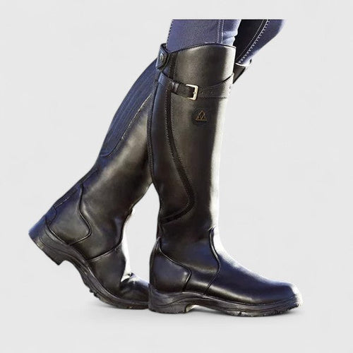 Odette - Women's Buckle Accent Knee Boots