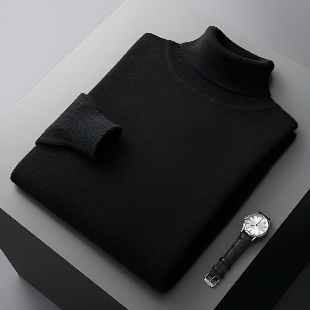 Horace - Men's Soft Cashmere-Blend Turtleneck Sweater