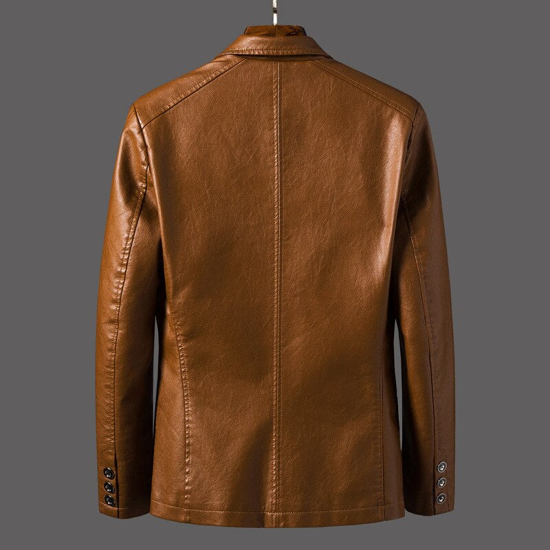 Abel | Men's Leather Jacket Faux Biker