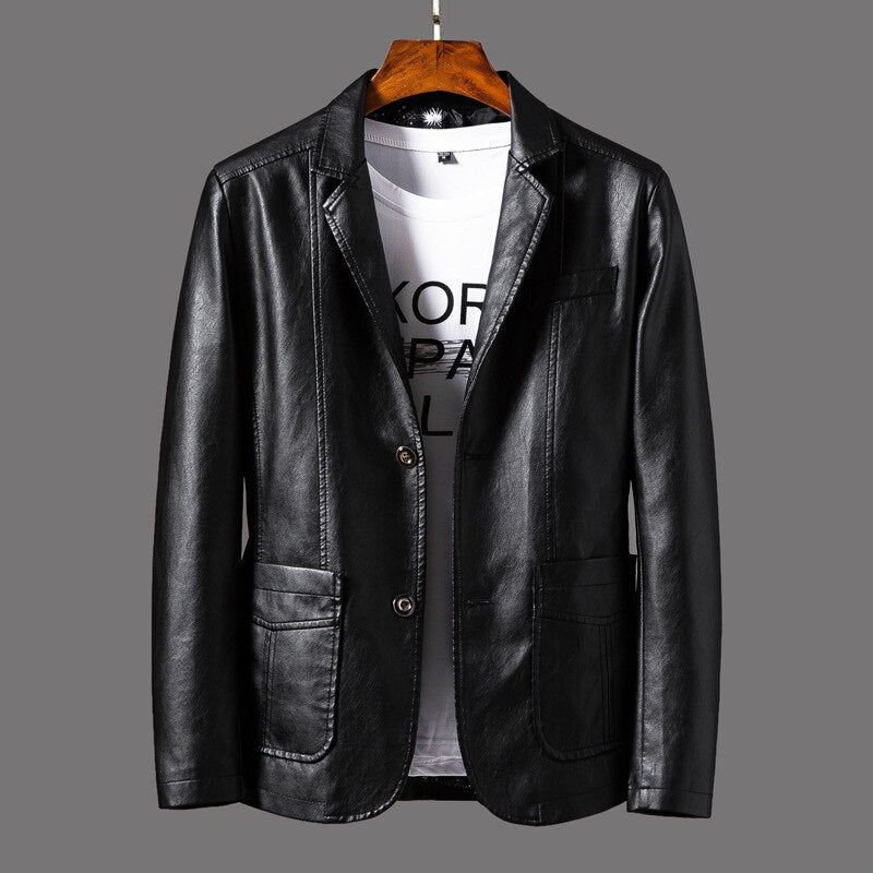 Abel | Men's Leather Jacket Faux Biker