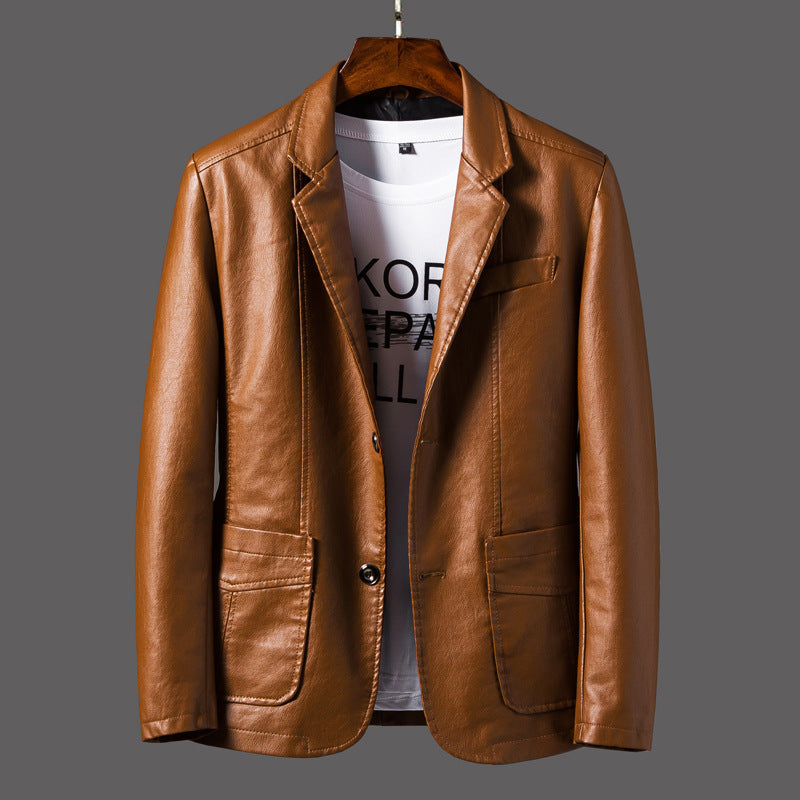 Abel | Men's Leather Jacket Faux Biker