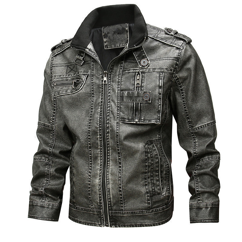Alaric | Men's Leather Jacket Biker Faux
