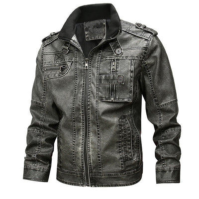 Alaric | Men's Faux Leather Biker Jacket