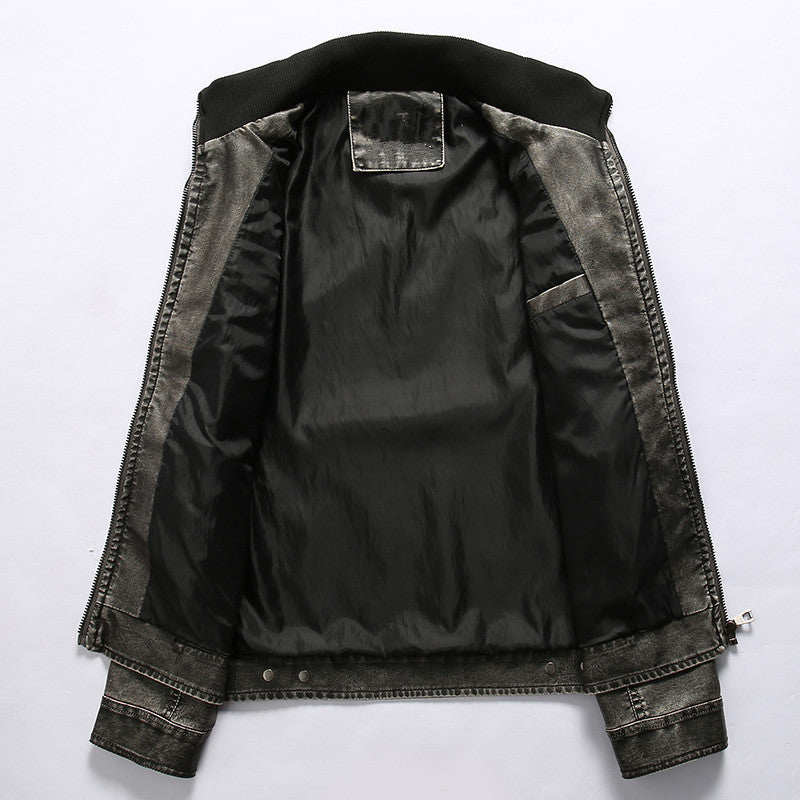 Alaric | Men's Leather Jacket Biker Faux