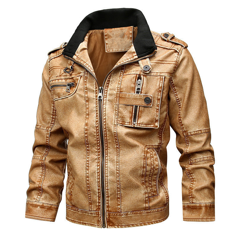 Alaric | Men's Leather Jacket Biker Faux
