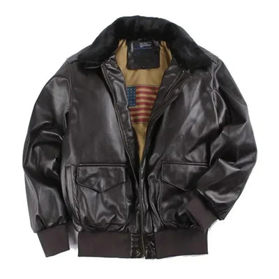 Albert | Men's Leather Bomber Jacket