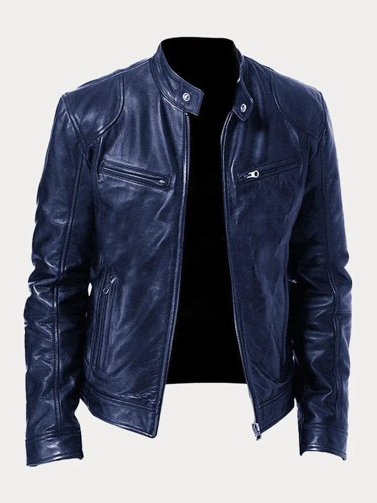 Archer | Men's Leather Jacket Biker Bomber Faux