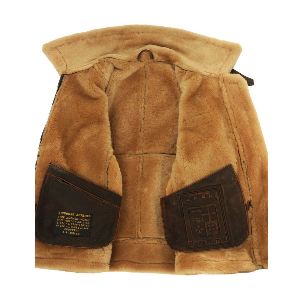 Asher | Men's Leather Bomber Jacket