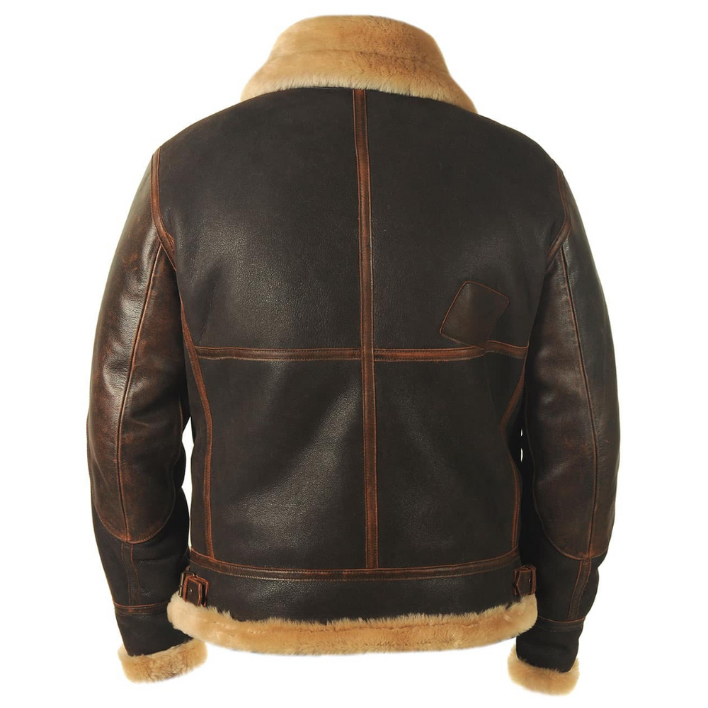 Asher | Men's Leather Bomber Jacket
