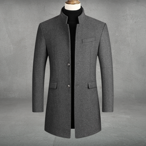 Basil | Men's Trench Coat Overcoat Wool
