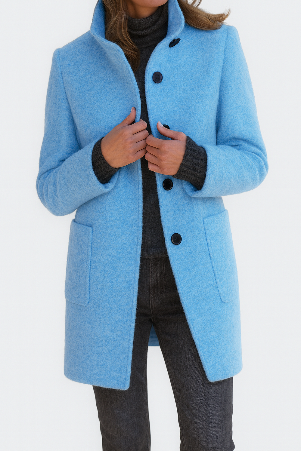 Belle | Women's Belted Long Trench Coat Classic Longline