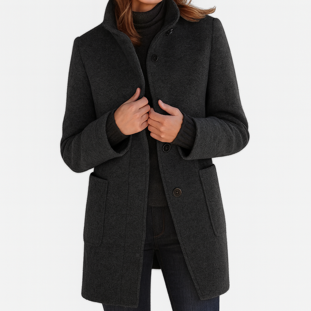 Belle | Women's Belted Long Trench Coat Classic Longline