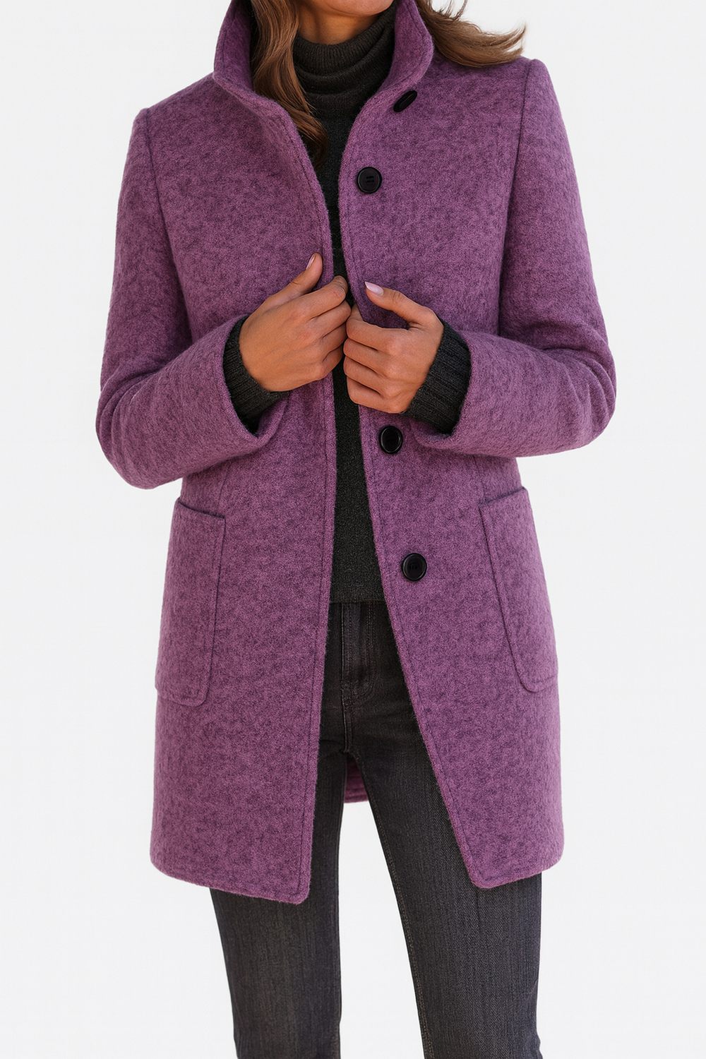 Belle | Women's Belted Long Trench Coat Classic Longline