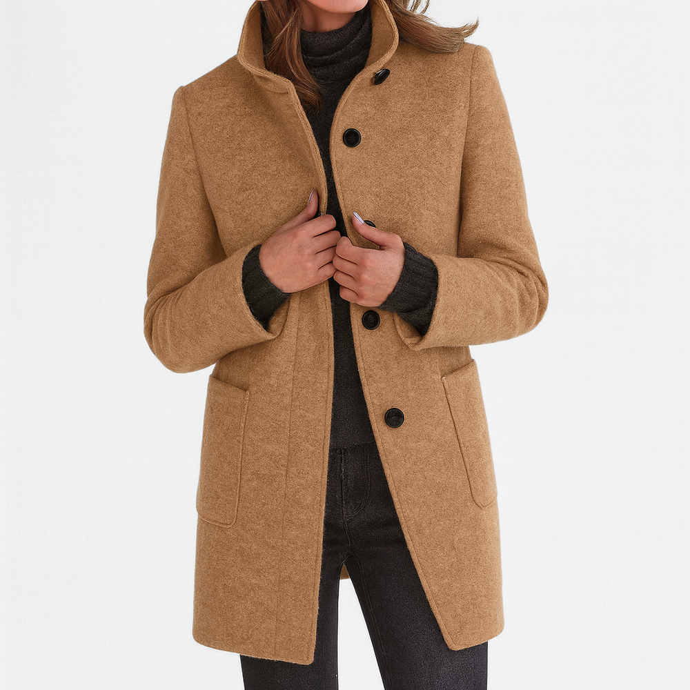 Belle | Women's Belted Long Trench Coat Classic Longline