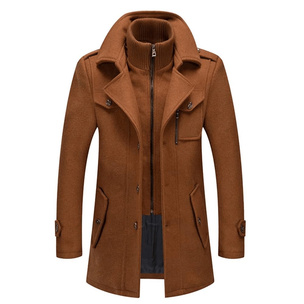 Bertram | Men's Padded Winter Coat Overcoat Long