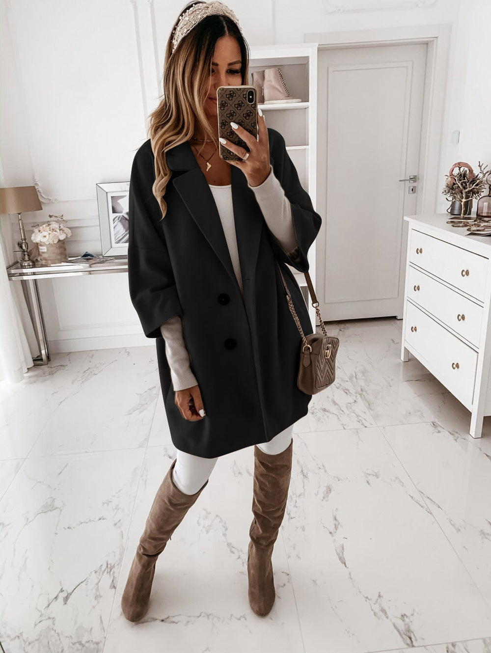Bianca | Women's Oversized Longline Trench Coat Long