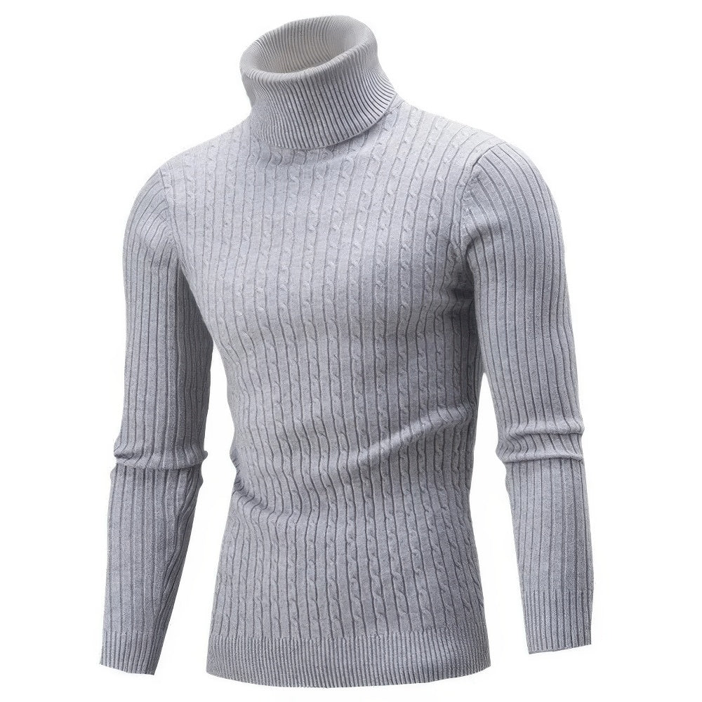 Ignatius - Men's Sleek Modern Turtleneck Sweater