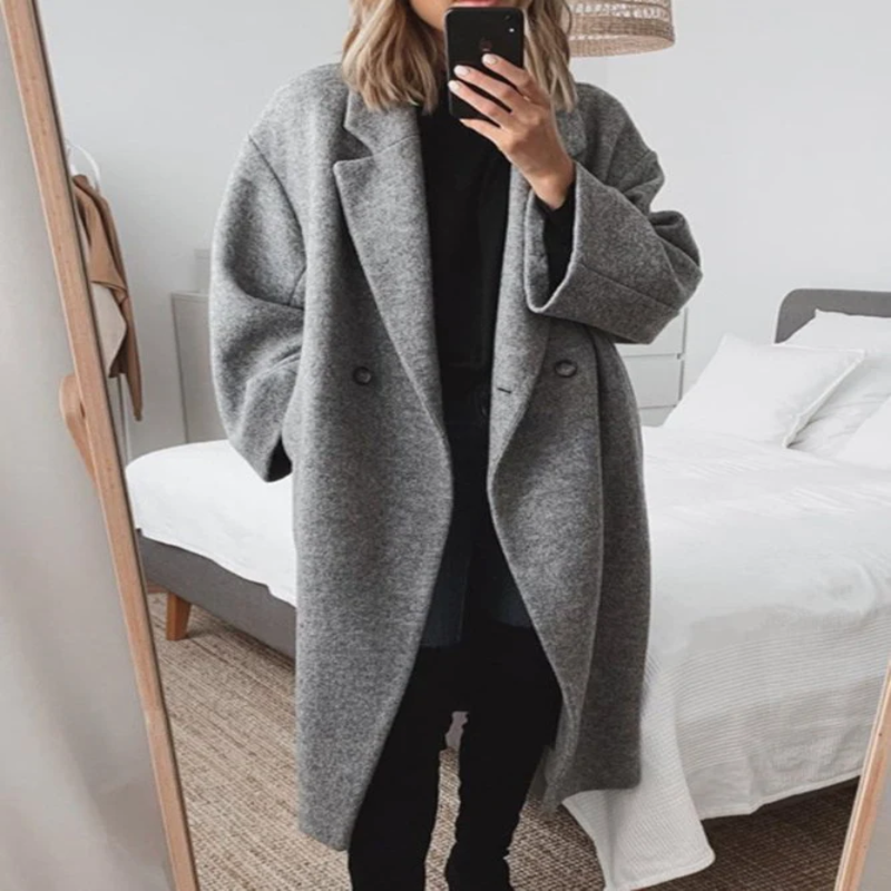 Camilla | Women's Long Winter Trench Coat Classic Warm