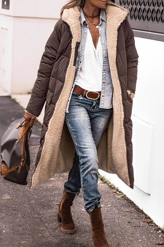 Carys | Women's Long Hooded Warm Winter Coat