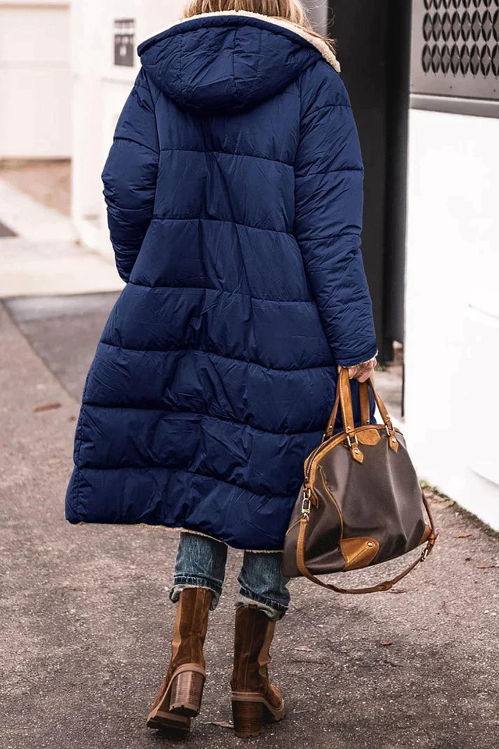 Carys | Women's Long Hooded Warm Winter Coat