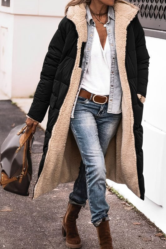 Carys | Women's Long Hooded Warm Winter Coat
