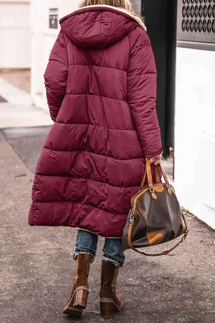 Carys | Women's Long Hooded Warm Winter Coat