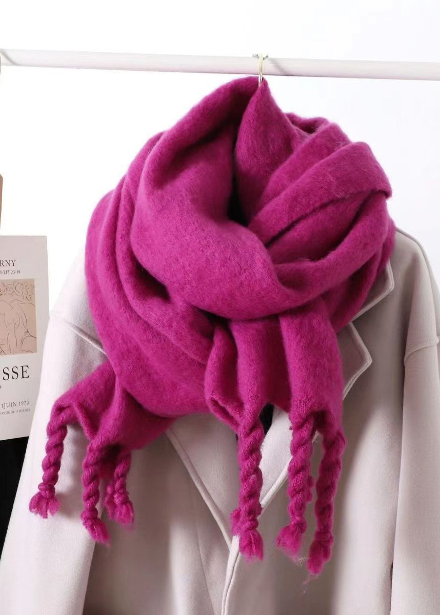 Tabitha - Women's Fringed Cashmere-Blend Scarf