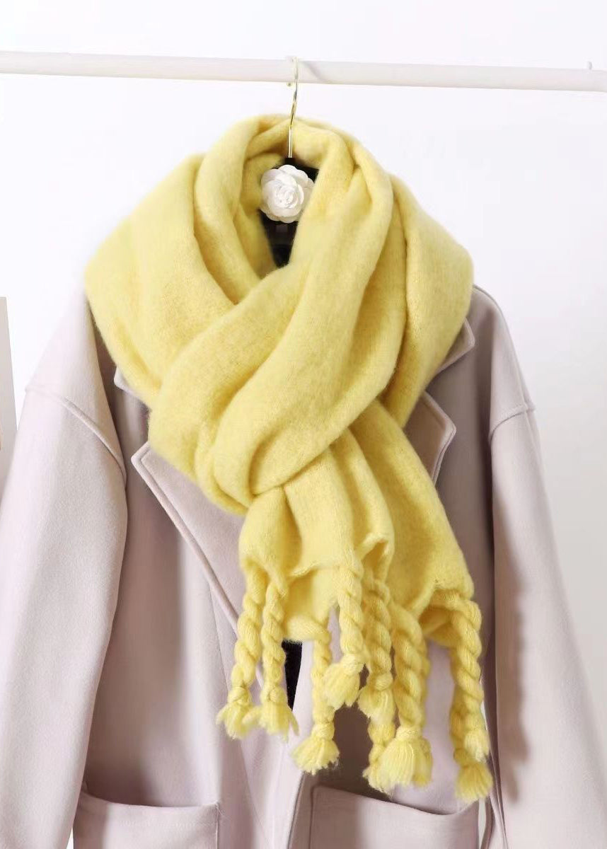 Tabitha - Women's Fringed Cashmere-Blend Scarf
