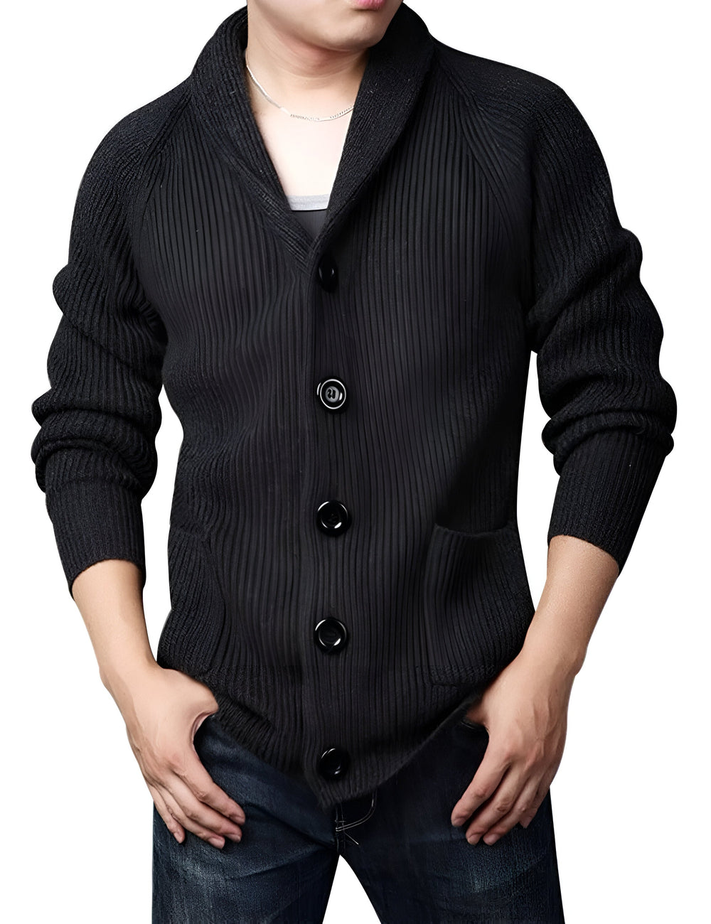 Cavan | Men's Cable Knit Cardigan Button Up