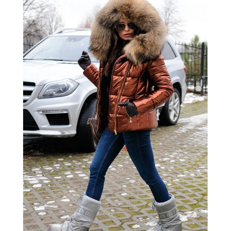 Clementine | Women's Fur Lined Hooded Winter Coat Warm