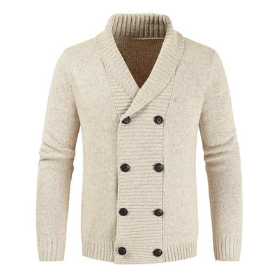 Conall | Men's Double-Breasted Shawl Cardigan
